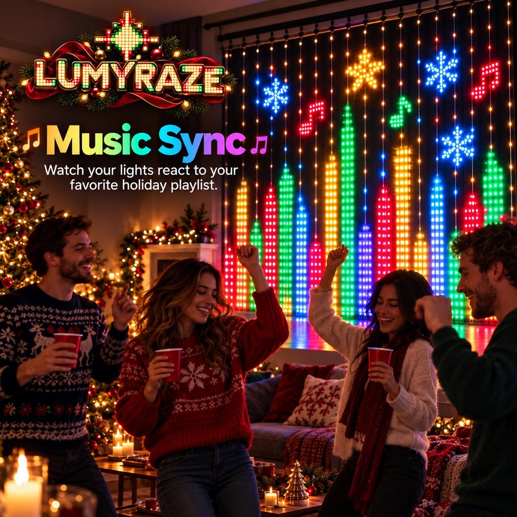 LUMYRAZE music sync Christmas party