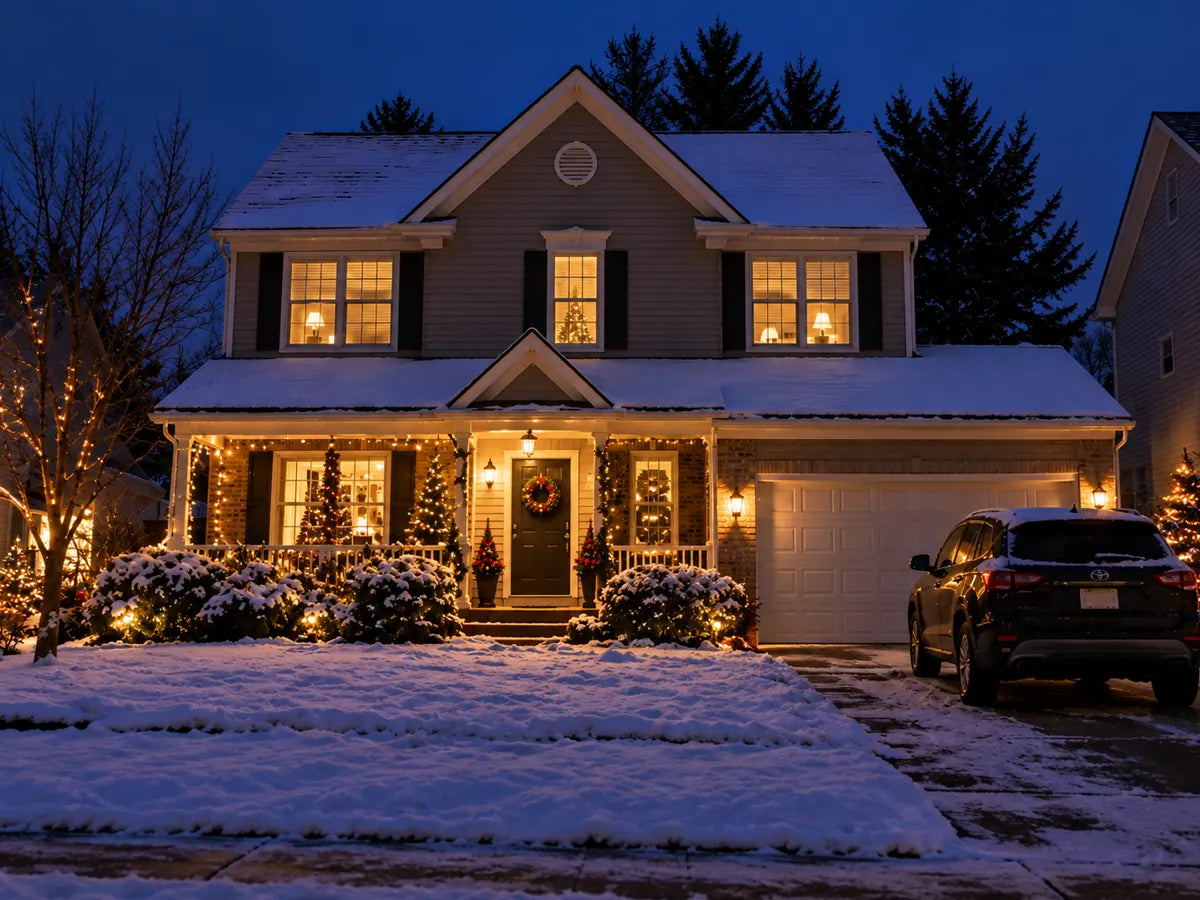 Same house before pixel lights